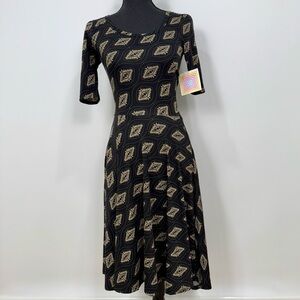 Lularoe black dress with design